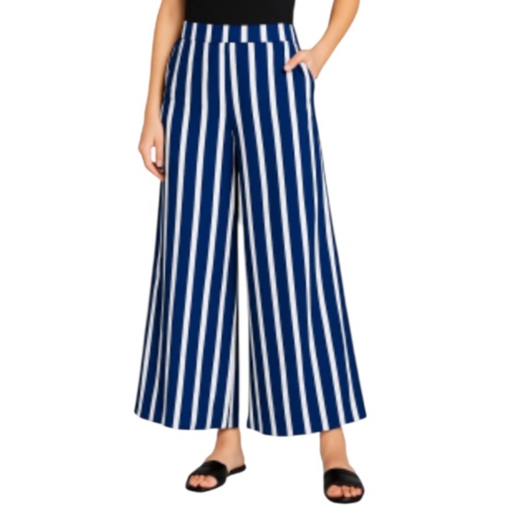 Lily striped wide leg pants XL